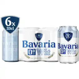 Jumbo Bavaria - Wit Bier - 0.0% Alcoholvrij - Blik - 6 x 330ML aanbieding