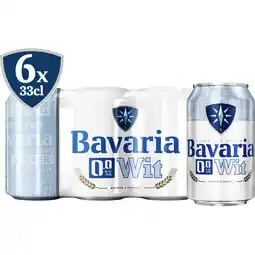 Jumbo Bavaria - Wit Bier - 0.0% Alcoholvrij - Blik - 6 x 330ML aanbieding