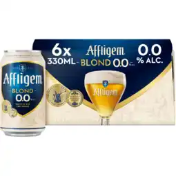 Jumbo Affligem Blond 0.0 Bier Blik 6 x 330ml aanbieding