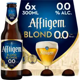 Jumbo Affligem Blond 0.0 Bier Fles 6 x 300ml aanbieding