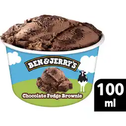 Jumbo Ben & Jerry's IJs Chocolate Fudge Brownie 100ml aanbieding