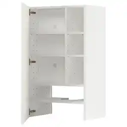 IKEA Een witte ikea metod keukenkast. Het heeft meerdere planken en een verstelbaar ontwerp aanbieding