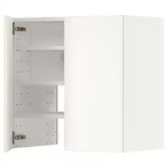IKEA Metod keukenkast in wit met verstelbare legplanken, strakke beige deuren aanbieding