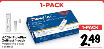 Vomar Voordeelmarkt Acon flowflex zelftest 1-pack aanbieding