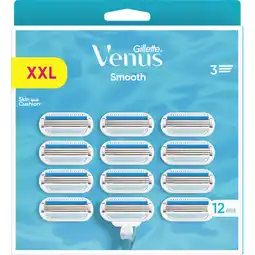 Jumbo Gillette Venus Smooth Navulmesjes Voor Vrouwen X12 aanbieding