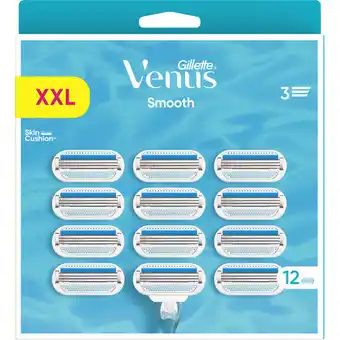 Jumbo Gillette Venus Smooth Navulmesjes Voor Vrouwen X12 aanbieding
