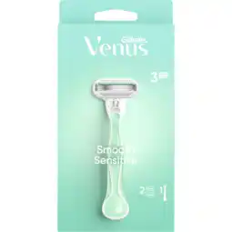 Jumbo Gillette Venus Smooth Sensitive Voor Vrouwen 1 Handvat + 2 Navulmesjes aanbieding