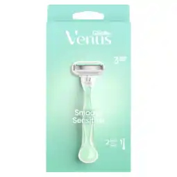 Jumbo Gillette Venus Smooth Sensitive Voor Vrouwen 1 Handvat + 2 Navulmesjes aanbieding