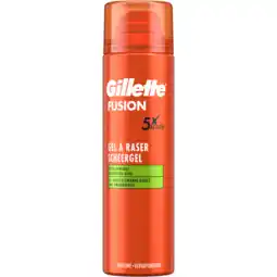 Jumbo Gillette Fusion Scheergel Sensitive, 200ml aanbieding