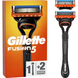Jumbo Gillette Fusion5 Scheermes voor Mannen, 1 Handvat, 2 Navulmesjes aanbieding