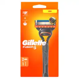 Jumbo Gillette Fusion5 Scheermes voor Mannen, 1 Handvat, 2 Navulmesjes aanbieding