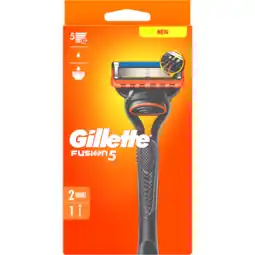 Jumbo Gillette Fusion5 Scheermes voor Mannen, 1 Handvat, 2 Navulmesjes aanbieding