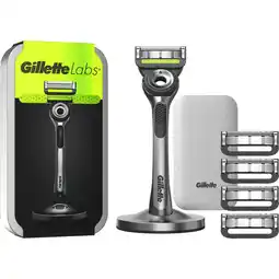 Jumbo GilletteLabs With Exfoliating Bar Scheersysteem, 1 Handvat - 5 Navulmesje, Van Gillette aanbieding