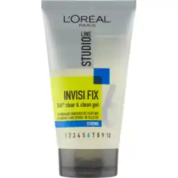 Jumbo L'Oréal Paris Studio Line Invisi Fix 24h Clear & Clean Gel 150 ml aanbieding