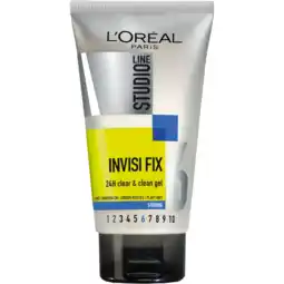 Jumbo L'Oréal Paris Studio Line Invisi Fix 24h Clear & Clean Gel 150 ml aanbieding