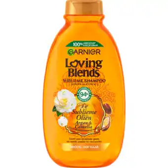Jumbo Garnier Loving Blends - Shampoo - Argan & Cameliaolie - 300 ml aanbieding