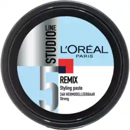 Jumbo L'Oréal Paris Studio Line Remix Styling Paste 5 Strong 150 ml aanbieding