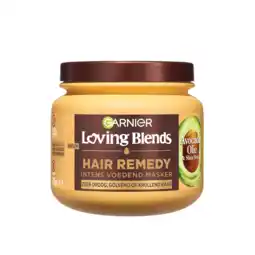 Jumbo Garnier Hair Remedy Loving Blends Intens Voedend Masker Avocado Olie & Shea Boter 340 ml aanbieding