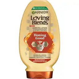 Jumbo Garnier Loving Blends - Conditioner - Honing Goud - Beschadigd of Breekbaar Haar - 250 ml aanbieding