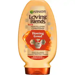Jumbo Garnier Loving Blends - Conditioner - Honing Goud - Beschadigd of Breekbaar Haar - 250 ml aanbieding