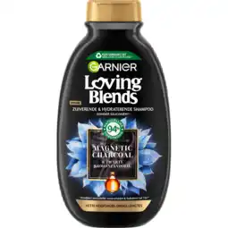 Jumbo Garnier Loving Blends - Shampoo - Magnetic Charcoal - Vette hoofdhuid & droge lengtes - 300 ml aanbieding