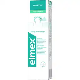 Jumbo Elmex Sensitive Tandpasta Fresh Cleaning 75ML aanbieding