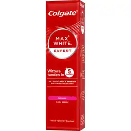 Jumbo Colgate Max White Expert Original Tandpasta 75 ML aanbieding
