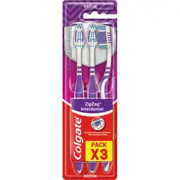Jumbo Colgate Tandenbostel ZigZag 3 Stuks aanbieding