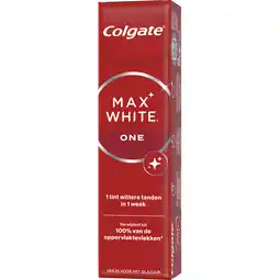 Jumbo Colgate Max White One Whitening Tandpasta 75ml aanbieding