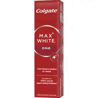 Jumbo Colgate Max White One Whitening Tandpasta 75ml aanbieding