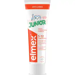 Jumbo elmex Anti-Cariës Junior Tandpasta 75ML aanbieding
