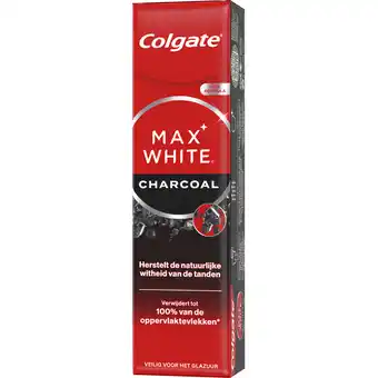 Jumbo Colgate Max White Activated Charcoal Whitening Tandpasta 75ml aanbieding