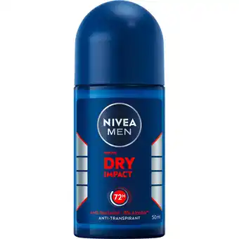 Jumbo NIVEA MEN Dry Impact Anti-Transpirant Deodorant Roller - 50ml aanbieding