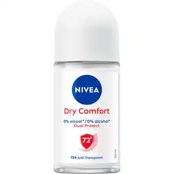 Jumbo NIVEA Dry Comfort Anti-Transpirant Roller - 50ml aanbieding