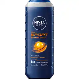 Jumbo Nivea Men Sport Shower Gel 500ml aanbieding