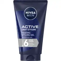 Jumbo NIVEA MEN Craft Stylers Fixating Styling Gel 150ml aanbieding