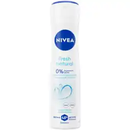 Jumbo NIVEA Fresh Natural Deodorant Spray - 150ml aanbieding