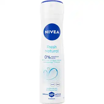 Jumbo NIVEA Fresh Natural Deodorant Spray - 150ml aanbieding
