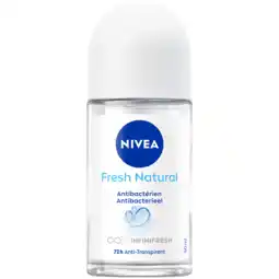 Jumbo NIVEA Fresh Natural Deodorant Roller - Aluminiumvrij - 50ml aanbieding