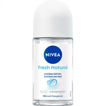 Jumbo NIVEA Fresh Natural Deodorant Roller - Aluminiumvrij - 50ml aanbieding