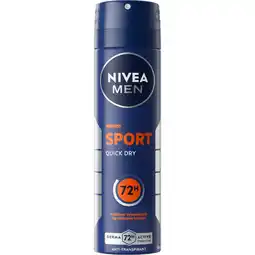 Jumbo NIVEA MEN Sport Anti-Transpirant Spray - 150ml aanbieding