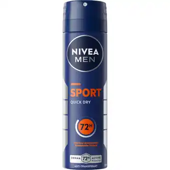 Jumbo NIVEA MEN Sport Anti-Transpirant Spray - 150ml aanbieding