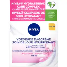 Jumbo NIVEA Voedende Dagcrème SPF30 - 50ml - Gezichtscreme - Met natuurlijke amandelolie - Droge huid aanbieding
