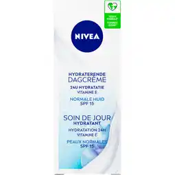 Jumbo NIVEA Hydraterende Dagcrème SPF15 - 50ml - Gezichtscreme - Met vitamine E - Normale huid aanbieding