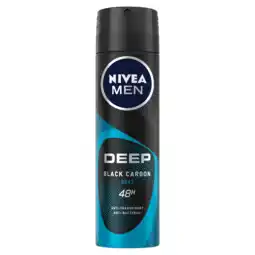 Jumbo NIVEA MEN Deep Black Carbon Beat Anti-Transpirant Spray - 150ml aanbieding