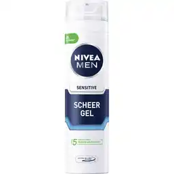 Jumbo Nivea Men Sensitive Scheergel 200 ml aanbieding
