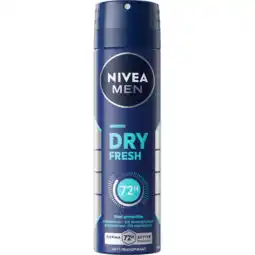 Jumbo NIVEA MEN Spray Dry Fresh 150 ml aanbieding