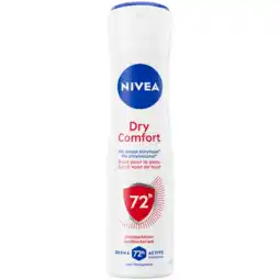 Jumbo NIVEA Dry Comfort Anti-Transpirant Spray - 150ml - Deodorant - Alcoholvrij - 72 uur bescherming aanbieding
