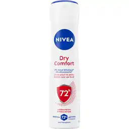 Jumbo NIVEA Dry Comfort Anti-Transpirant Spray - 150ml - Deodorant - Alcoholvrij - 72 uur bescherming aanbieding