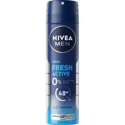 Jumbo Nivea Men Fresh Active Deodorant Spray 150 ml aanbieding